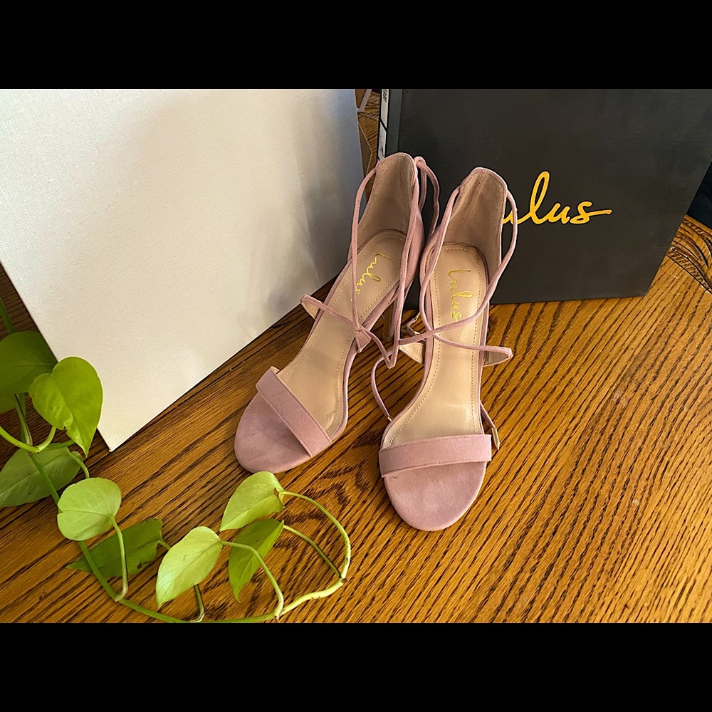 Lulus Aimee strappy stiletto sandals size 6.5